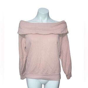 Victoria Sport Women’s Small Super Soft Baby Pink Cowl Neck Sweatshirt